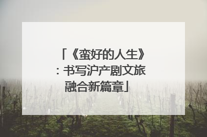 《蛮好的人生》：书写沪产剧文旅融合新篇章