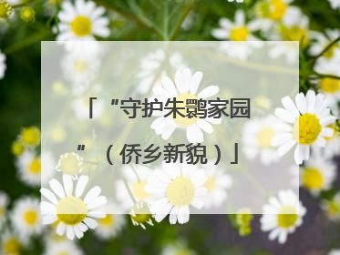 “守护朱鹮家园”（侨乡新貌）