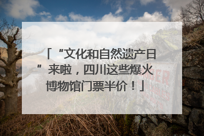 “文化和自然遗产日”来啦，四川这些爆火博物馆门票半价！