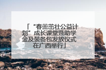 “春蕾茁壮公益计划”成长课堂暨助学金及装备包发放仪式在广西举行