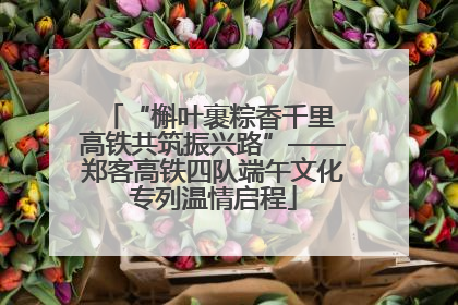 “槲叶裹粽香千里 高铁共筑振兴路”——郑客高铁四队端午文化专列温情启程