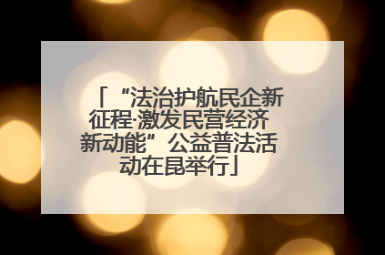 “法治护航民企新征程·激发民营经济新动能”公益普法活动在昆举行