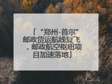 “郑州-首尔”邮政货运航线复飞，邮政航空枢纽项目加速落地