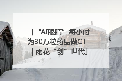 “AI眼睛”每小时为30万粒药品做CT｜雨花“创”世代
