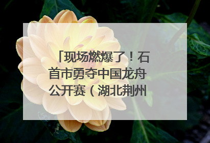 现场燃爆了！石首市勇夺中国龙舟公开赛（湖北荆州站）三项冠军