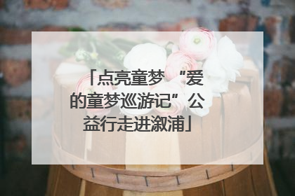 点亮童梦 “爱的童梦巡游记”公益行走进溆浦