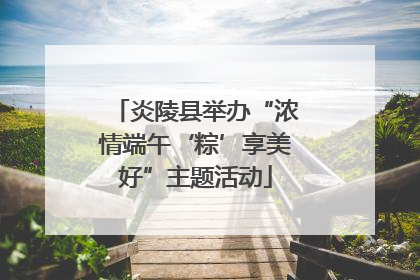 炎陵县举办“浓情端午‘粽’享美好”主题活动