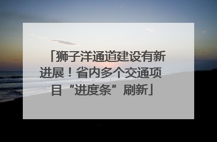 狮子洋通道建设有新进展！省内多个交通项目“进度条”刷新