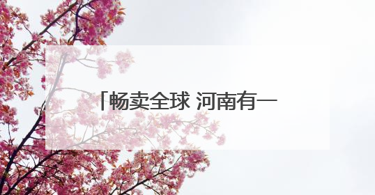 畅卖全球 河南有一套丨这里有一颗钻石璀璨夺目 柘城钻石：“链”就发展新动力