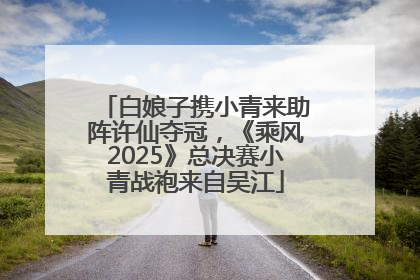 白娘子携小青来助阵许仙夺冠，《乘风2025》总决赛小青战袍来自吴江
