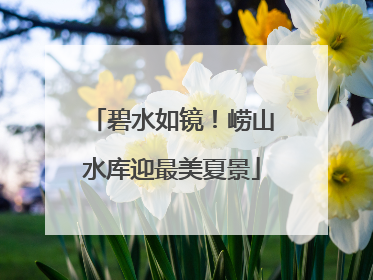 碧水如镜！崂山水库迎最美夏景