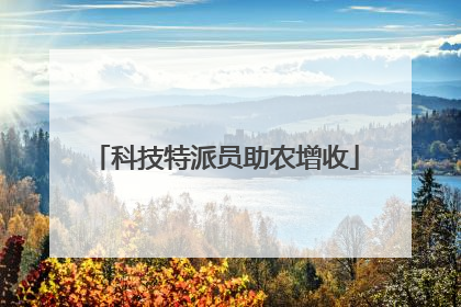 科技特派员助农增收