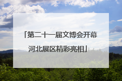 第二十一届文博会开幕 河北展区精彩亮相