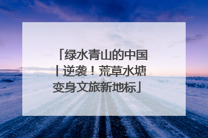 绿水青山的中国丨逆袭！荒草水塘变身文旅新地标