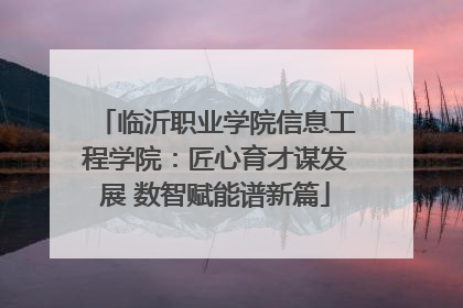 临沂职业学院信息工程学院：匠心育才谋发展 数智赋能谱新篇