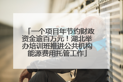 一个项目年节约财政资金逾百万元！湖北举办培训班推进公共机构能源费用托管工作