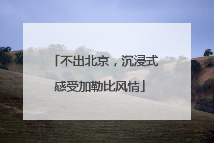 不出北京，沉浸式感受加勒比风情