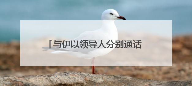 与伊以领导人分别通话 普京说愿当“调停人”