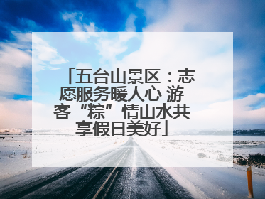 五台山景区：志愿服务暖人心 游客“粽”情山水共享假日美好
