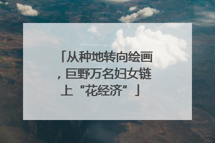 从种地转向绘画，巨野万名妇女链上“花经济”