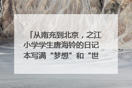 从南充到北京，之江小学学生唐海铃的日记本写满“梦想”和“世界”｜您牵挂的四川