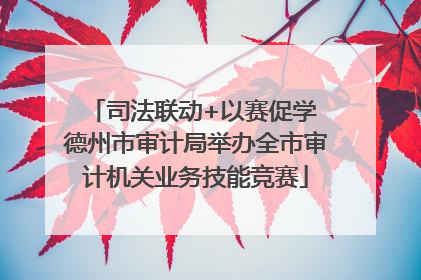 司法联动+以赛促学 德州市审计局举办全市审计机关业务技能竞赛