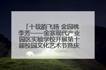 十载韵飞扬 金园桃李芳——金寨现代产业园区实验学校开展第十届校园文化艺术节暨庆“六一”系列活动