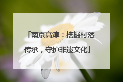 南京高淳：挖掘村落传承，守护非遗文化