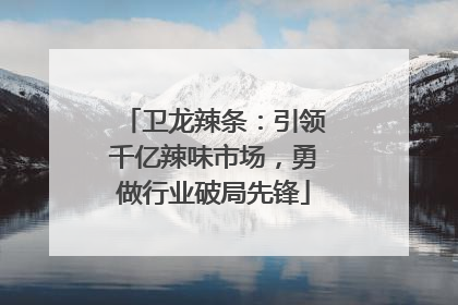 卫龙辣条：引领千亿辣味市场，勇做行业破局先锋