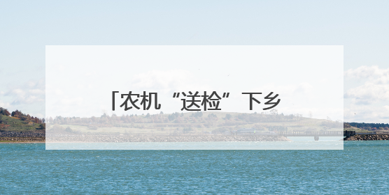 农机“送检”下乡60次 枣庄薛城临城街道为夏粮收割添“安全引擎”