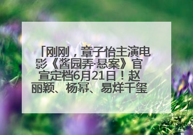 刚刚，章子怡主演电影《酱园弄·悬案》官宣定档6月21日！赵丽颖、杨幂、易烊千玺等角色海报曝光