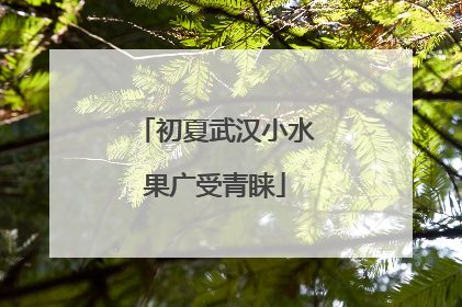 初夏武汉小水果广受青睐