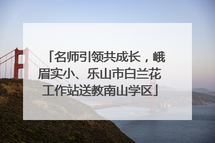 名师引领共成长，峨眉实小、乐山市白兰花工作站送教南山学区