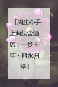 周庄牵手上海纭舍酒店：一梦千年・四水归堂