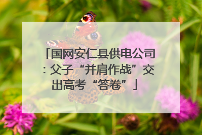 国网安仁县供电公司：父子“并肩作战”交出高考“答卷”