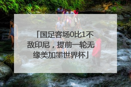 国足客场0比1不敌印尼，提前一轮无缘美加墨世界杯
