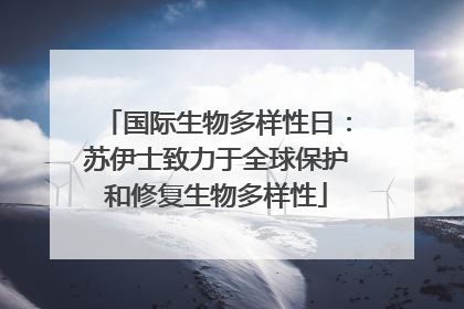 国际生物多样性日：苏伊士致力于全球保护和修复生物多样性
