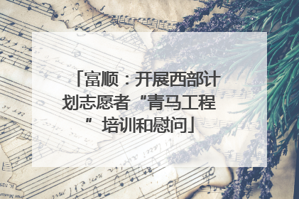 富顺：开展西部计划志愿者“青马工程”培训和慰问