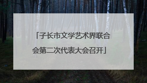 子长市文学艺术界联合会第二次代表大会召开