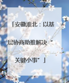 安徽淮北：以基层协商助推解决“关键小事”