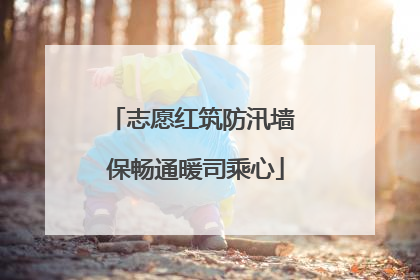 志愿红筑防汛墙 保畅通暖司乘心