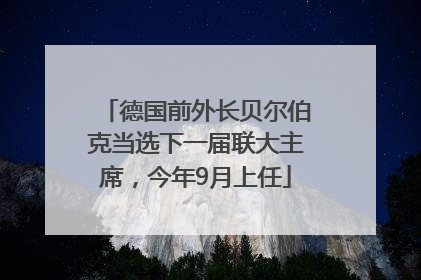 德国前外长贝尔伯克当选下一届联大主席，今年9月上任