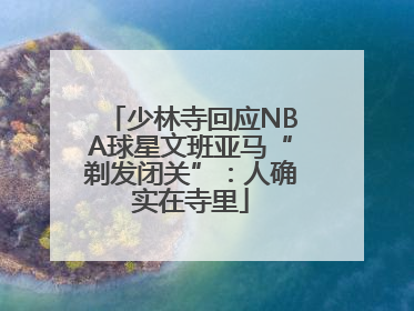少林寺回应NBA球星文班亚马“剃发闭关”：人确实在寺里