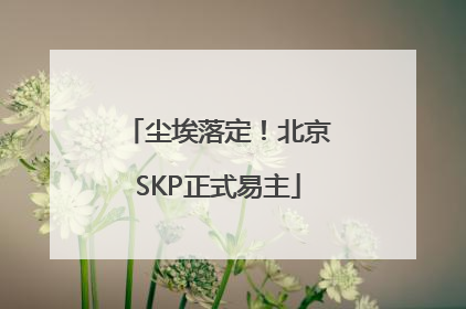 尘埃落定！北京SKP正式易主