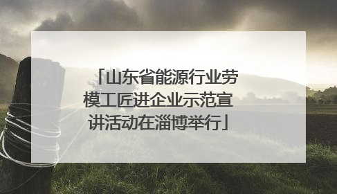 山东省能源行业劳模工匠进企业示范宣讲活动在淄博举行