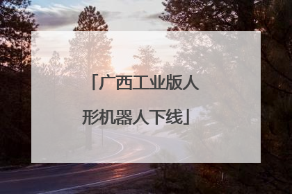 广西工业版人形机器人下线