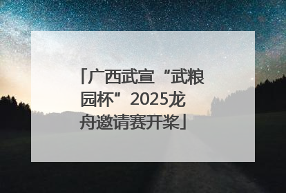 广西武宣“武粮园杯”2025龙舟邀请赛开桨