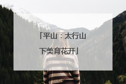 平山：太行山下美育花开