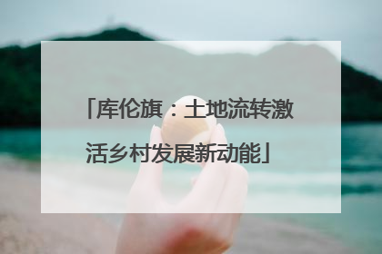 库伦旗：土地流转激活乡村发展新动能