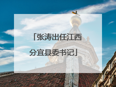 张涛出任江西分宜县委书记